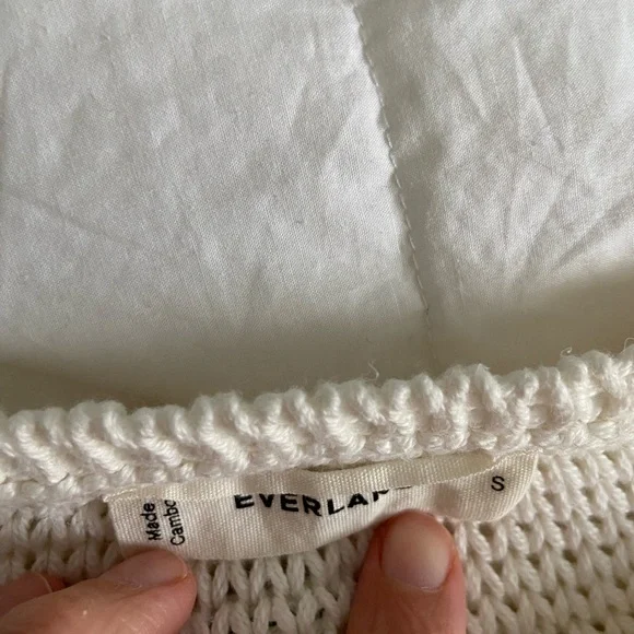 Everlane Cream Crew Neck Sweater - Picture 6 of 8